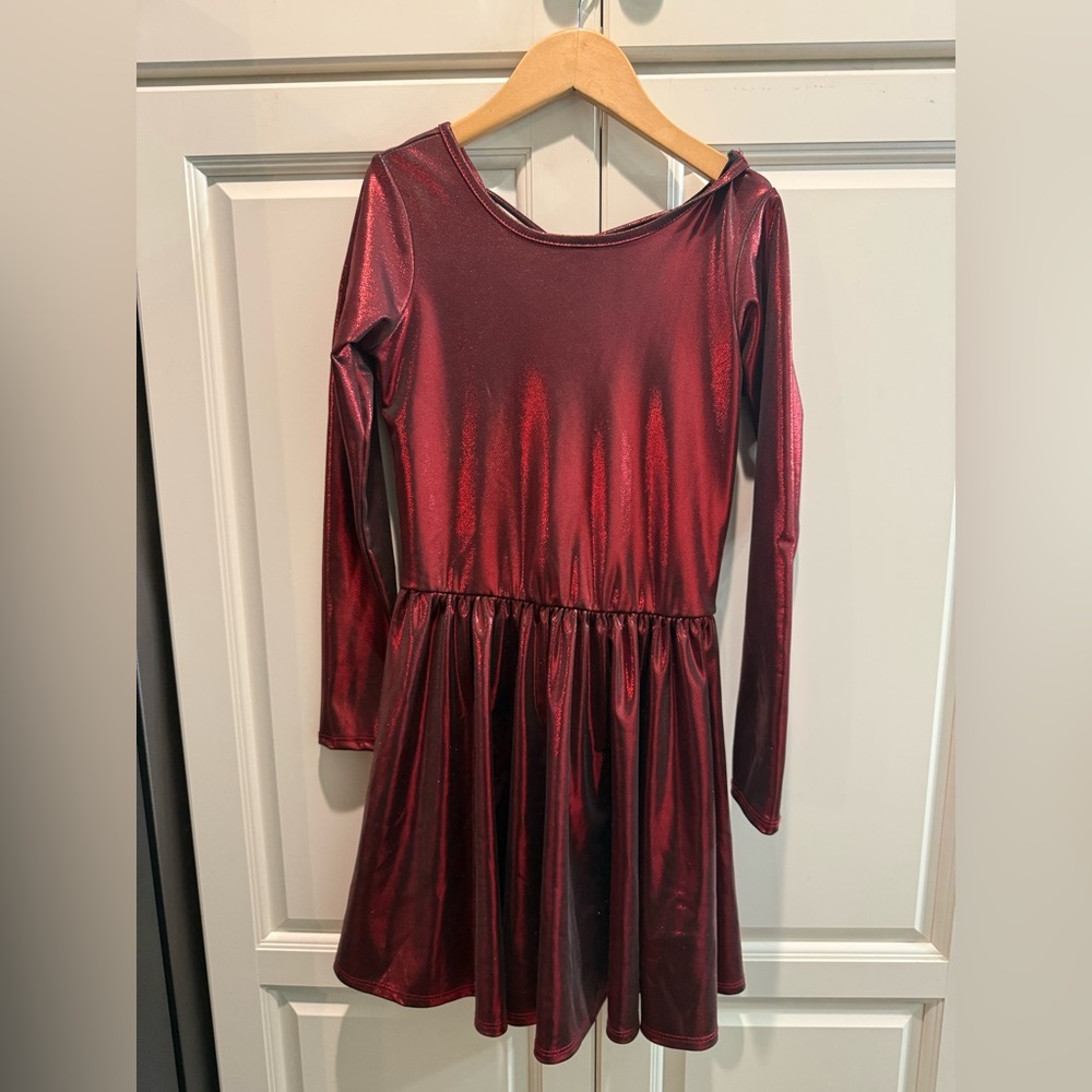 Elegant Burgundy Kids Formal Dress